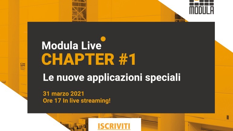 Modula Live CHAPTER #1: la prima diretta il 31/03