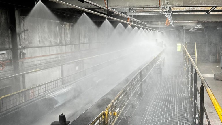 Sistema antincendio ad alta efficienza “water mist”